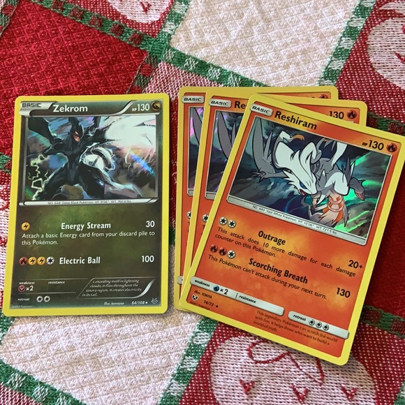 Pokemon TCG Reshiram/Zekrom Bundle (4 Cards) - Picture 1 of 7